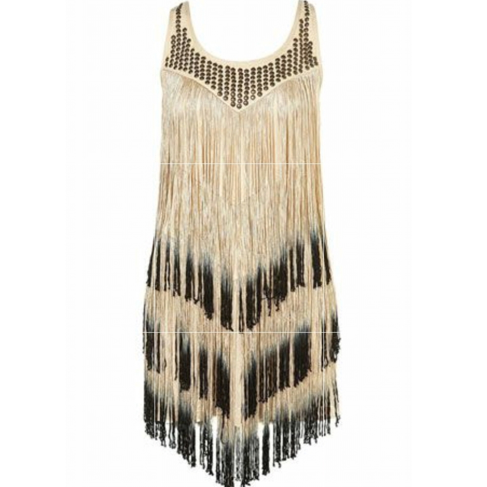 Topshop Size US 4 fringe dress